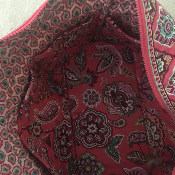Vera Bradley travel bag, pink & blue paisley! - Picture 3 of 3
